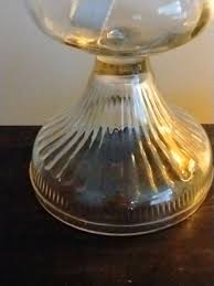 Vintage Clear Glass Hurricane Oil Lamp With Eagle Burner 18 ...
