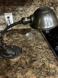 Vintage Art Deco Eagle Gooseneck Desk Lamp Cast Steel Base ...