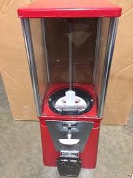 RED Bulk Vending Machine Gumball Candy Toy Nut Oak A&A Eagle ...