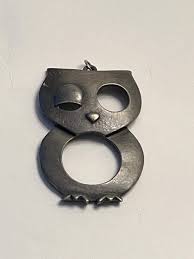 Vintage Owl Pendant Extra Large Pewter 1970s Pendant Large ...