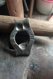 Hand Forged Owl Shaped Bottle Opener. - Etsy