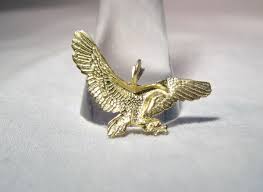 14K Michael Anthony Diamond Cut Eagle Pendant K1535 | eBay