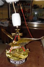 Sold at Auction: Vintage Michelob Golden Eagle Hanging Light ...