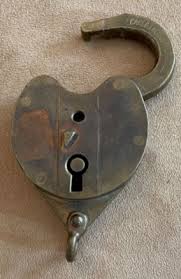 Vintage Eagle Lock Co Heart NO KEY Terryville Connecticut ...