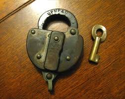 1953 UPMP&C Steel Lock and Brass Key - Slaymaker - Union ...