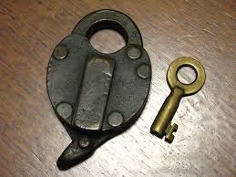 Scarce 1880's Concord Railroad CRR Marked Brass Lock and ...