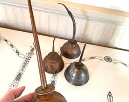 Vintage Metal Oilers: Eagle, Singer, Pittsburg, Patina Copper - Set of 4 - Etsy