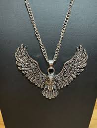 Paparazzi Edgy Eagle Necklace - Silver - Intricate Silver Eagle ~ BNWT | eBay