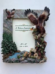 Eagle Rising - Detailed National Forest Park Picture Frame - Etsy Norway