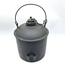 Antique EAGLE Railroad Oil Kerosene Can Short Spout Chained ...
