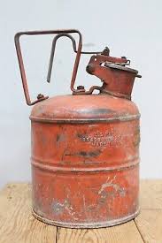 Justrite Metal Fuel Safety Gas Can Vintage Underwriters ...