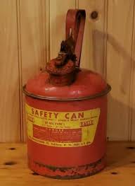 Vintage Eagle Mfg. Red Metal Gas Can U1-10S 1 Gallon Safety ...