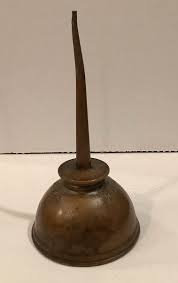 Vintage EAGLE 6” Copper Color Thumb Pump OIL CAN Oiler Made ...