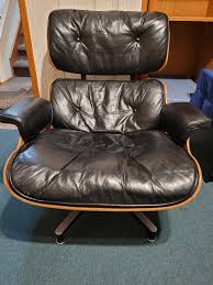 Black 1960s Herman Miller Eames Lounge Chair & Ottoman (2620 ...