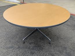 56" Vintage Herman Miller MCM Round Dining or Conference Table *(shipping is NOT Free) - Etsy