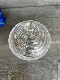ANNA HUTTE CRYSTAL Covered Dish, Candy Dish, Made in Germany ...