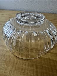 Vintage cut crystal Bowl/Stamped Stuart England/Centerpiece ...