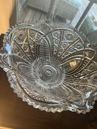 EAPG Punch Bowl Stand With Pedestal and Bowl McKee The Concord Clear | eBay Australia