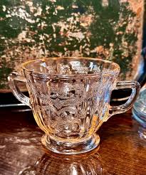 Vintage Indiana Glass Pink Depression Glass Sugar Bowl in ...