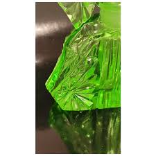 Magnificent Antique Czech Green Art Deco Perfume Bottle w/ Dauber. For Sale at Ruby Lane