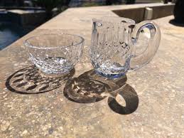Vintage Waterford LISMORE Mini Creamer and Mini Open Sugar Bowl Set Minty | eBay