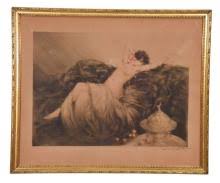 Sold at Auction: Louis Icart Signed & Numbered Aquatint Smoke