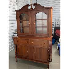1980s Kentucky Cherry China Cabinet | Chairish