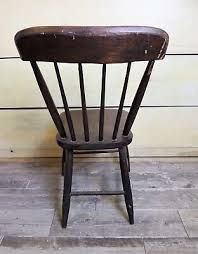 Antique Vintage Wooden Child's Windsor Chair Spindle Back ...