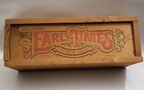 Early Times Whiskey Wood Box Wooden | eBay