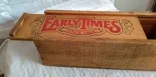 Vintage Early Times Whiskey Wood Box Wooden | eBay Australia