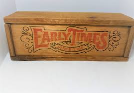 Early Times Whisky Wood Crate Box and Pool Hall Accesories--brush, Chalk, Keychain-- Man Cave, Men's Gift - Etsy