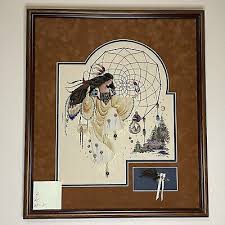 Vintage 1990s Native American Needlepoint Picture Rosemary ...