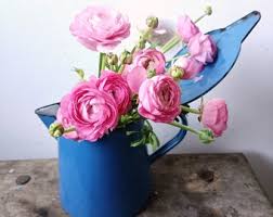 Rare Vintage Enamel Tea Pot, Enamel Kettle, Enamel Jug, AW Enamelware, Enamel Aw, Adolf Westen, Enamel Yugoslavia, Enamel Vase, Blue Vase - Etsy