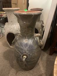 21" Glazed Terracotta Floor Vase – Starboard Home