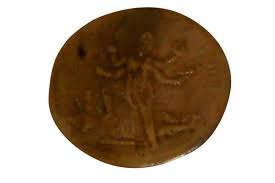 Handmade UK Half Anna 1818 East India Company Mahakali Antique Old Coin Copper