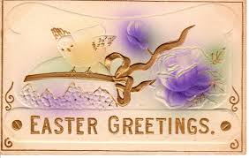Vintage Easter Postcard Post 1910 Rochester NY Norman Kleasen chick on Egg bow | eBay