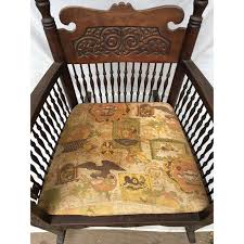 Historic Houseparts, Inc. > Antique Walnut Eastlake Rocking Chair