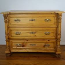 Antique Chest of Drawers From the Wilhelminian Period Around 1880, Solid Wood Column Chest of Drawers With Three Drawers, Country House Furniture, Clean, Smooth Running and Ready to Live In - Etsy