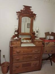 Antique Dresser With Mirror And Candle Shelves. - Baer Auctioneers - Realty, LLC