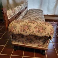 Rare Eastlake Victorian Oak Chaise Lounge Fainting Couch ...
