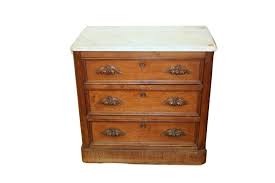 Sold at Auction: Victorian Marble Top Dresser and Washstand w Carved Fruit Pulls