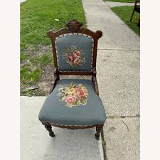 Floral Antique Chair - AptDeco