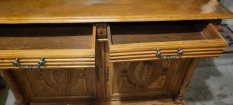 Antique French Hand-Carved Hunting Hutch, circa 1880 at 1stDibs