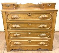 Sold at Auction: (3pc) Antique Victorian Walnut Locking Dresser