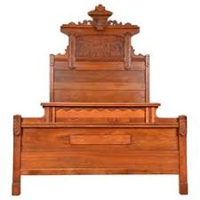 Victorian Eastlake Burl Bed - For Sale on 1stDibs | eastlake bed, eastlake furniture bed, eastlake beds