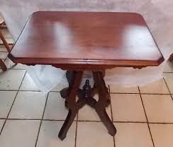 Walnut Carved Lamp Table / Parlor Table (PRT65) | eBay