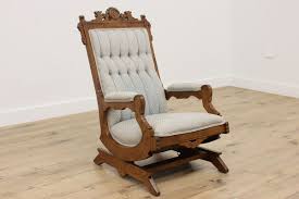 Victorian Eastlake Antique Carved Walnut Rocking Chair #50461 | eBay