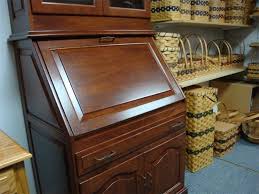 Amish Executive Secretary Desk with Hutch | Solid Wood Heirloom