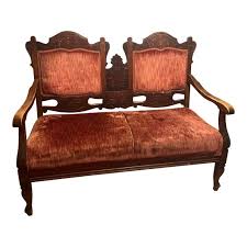 Late 19th Century Parlor Settee | Chairish
