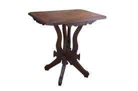 Antique Late Victorian Carved Walnut Parlor Side Table ...